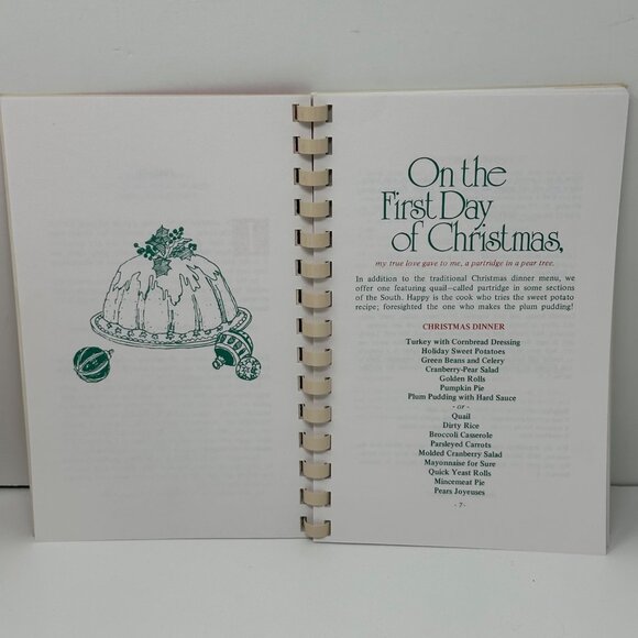 The Twelve Days Of Christmas Cookbook Spiral Bound Holiday Recipes - Picture 5 of 12
